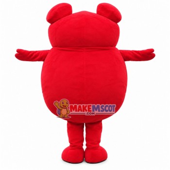 Red Monster With Huge Mouth Mascot Costume Red Monster With Huge Mouth Mascot Costume