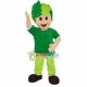 Green Boy With Leaves Hair Mascot Costume Green Boy With Leaves Hair Mascot Costume