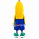 Banana With Blue Shorts Mascot Costume Banana With Blue Shorts Mascot Costume