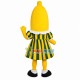 Banana With Striped Dress Mascot Costume