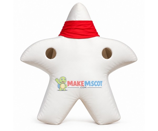 Breathable White Cartoon Star Mascot Costume Breathable White Cartoon Star Mascot Costume