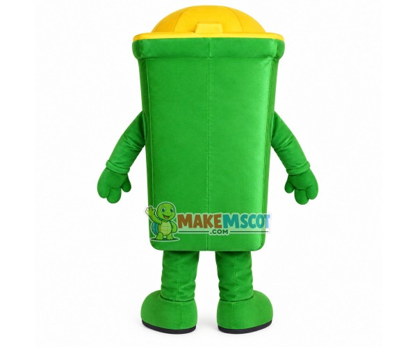 Classified Green Trash Can Mascot Costume