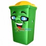 Classified Green Trash Can Mascot Costume