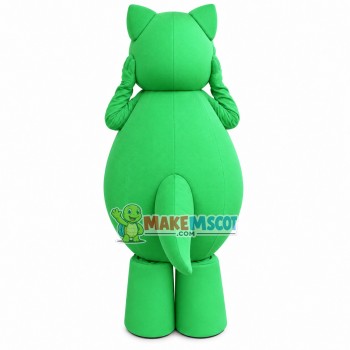 All-green Welcome Pig Mascot Costume All-green Welcome Pig Mascot Costume