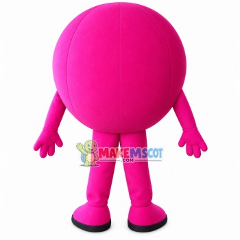 Rose Red Smiley Doll Mascot Costume Rose Red Smiley Doll Mascot Costume