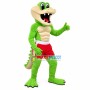 Fighter Green Muscle Snake Mascot Costume