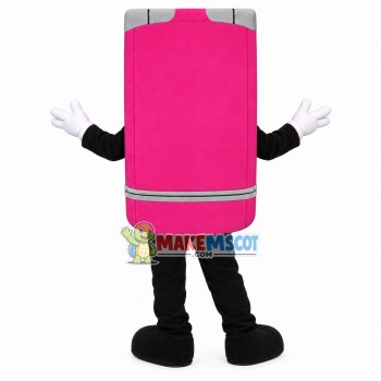 Rose Red Flip Phone Mascot Costume Rose Red Flip Phone Mascot Costume