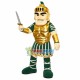 Valorous Warrior In Golden Armor Mascot Costume Valorous Warrior In Golden Armor Mascot Costume