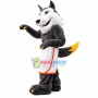 Grey Wolf With Sports Shorts Mascot Costume