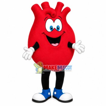 Red Lung Model Mascot Costume