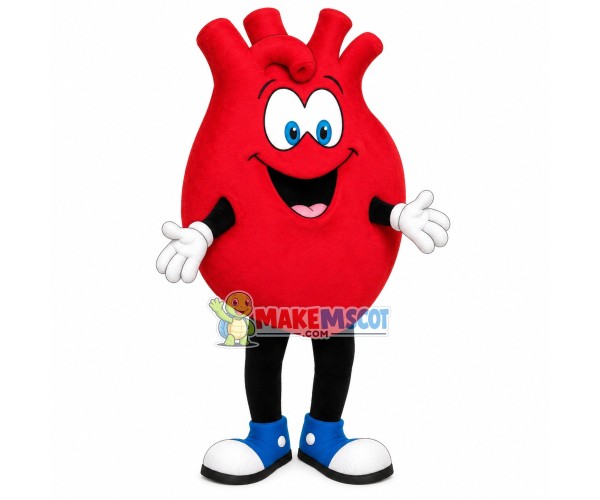 Red Lung Model Mascot Costume Red Lung Model Mascot Costume