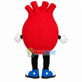 Red Lung Model Mascot Costume Red Lung Model Mascot Costume