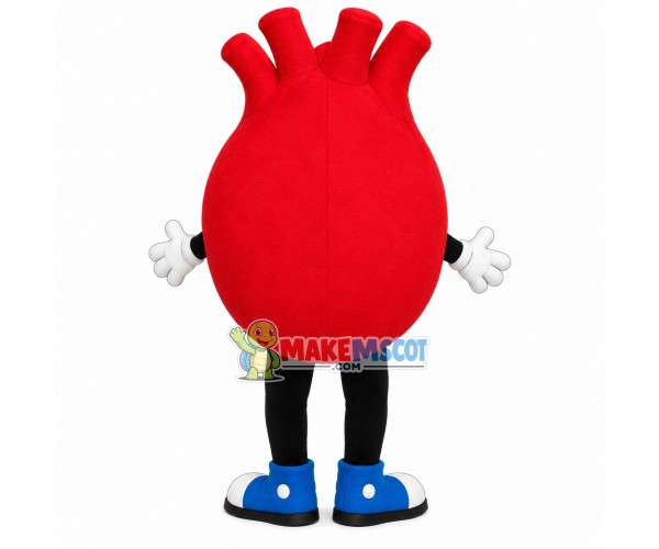 Red Lung Model Mascot Costume Red Lung Model Mascot Costume