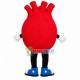 Red Lung Model Mascot Costume Red Lung Model Mascot Costume