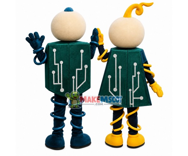 Complex Circuit Box Mascot Costume Complex Circuit Box Mascot Costume