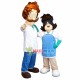 Great Scientist Doing Experiment Mascot Costume Great Scientist Doing Experiment Mascot Costume