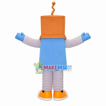 Spring Doll With Box Head Mascot Costume