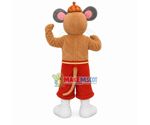 The Mouse In Lace-up Pants Mascot Costume The Mouse In Lace-up Pants Mascot Costume