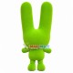 Green Rabbit With So Long Ears Mascot Costume Green Rabbit With So Long Ears Mascot Costume