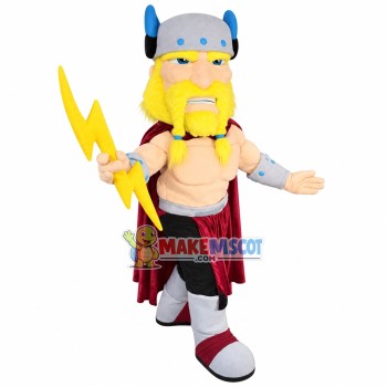 Golden Beard Samurai Holding Dart Mascot Costume