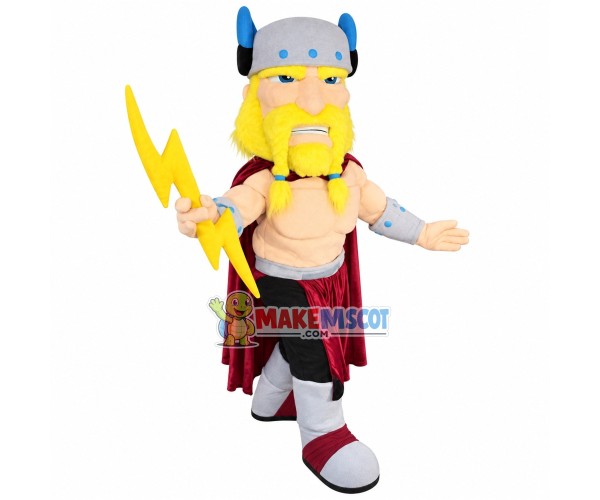 Golden Beard Samurai Holding Dart Mascot Costume