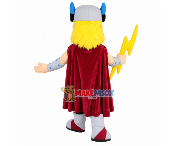 Golden Beard Samurai Holding Dart Mascot Costume Golden Beard Samurai Holding Dart Mascot Costume