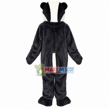 Coward Grey Skunk Mascot Costume Coward Grey Skunk Mascot Costume