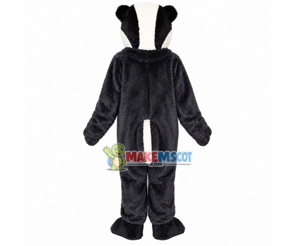 Coward Grey Skunk Mascot Costume