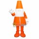 Set of Roadblock On Road Mascot Costume Set of Roadblock On Road Mascot Costume