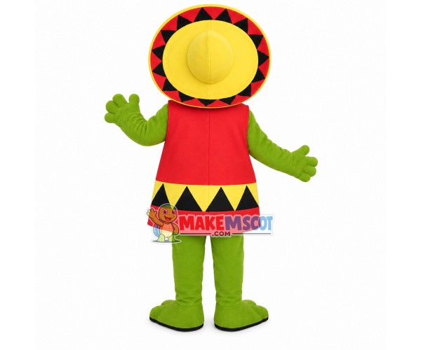 The Glad Frog Wearing Raincoat Mascot Costume