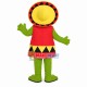 The Glad Frog Wearing Raincoat Mascot Costume