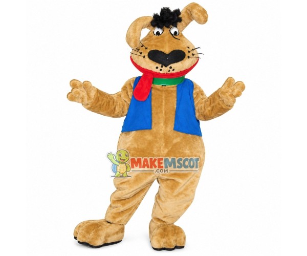 Amiable Dog With Love Shaped Nose Mascot Costume Amiable Dog With Love Shaped Nose Mascot Costume
