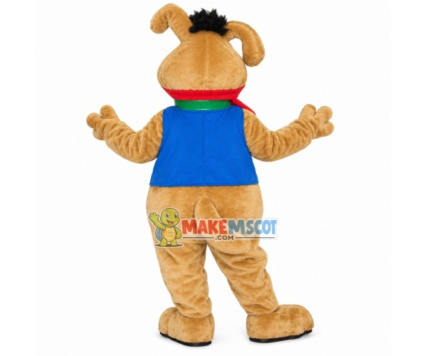 Amiable Dog With Love Shaped Nose Mascot Costume Amiable Dog With Love Shaped Nose Mascot Costume