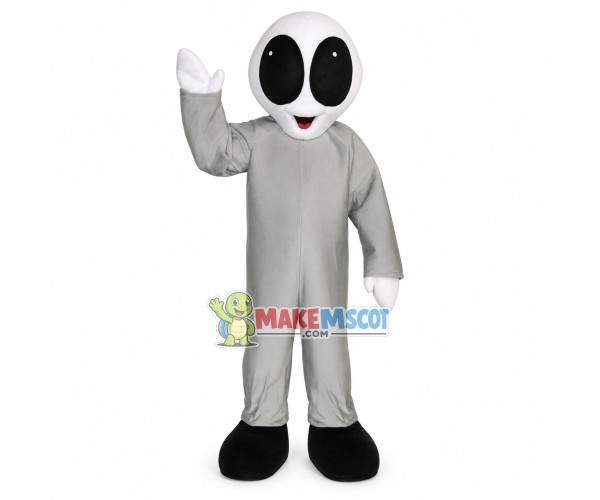Gray Alien With Big Eyes Mascot Costume Gray Alien With Big Eyes Mascot Costume