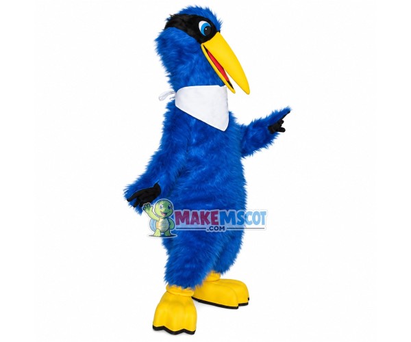 Long Wool Long-billed Bird With Silk Scarf Mascot Costume