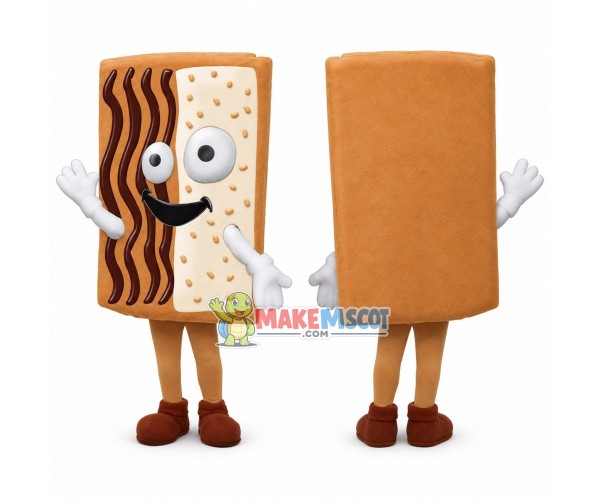 Piece of Jam Toast Cookie Mascot Costume