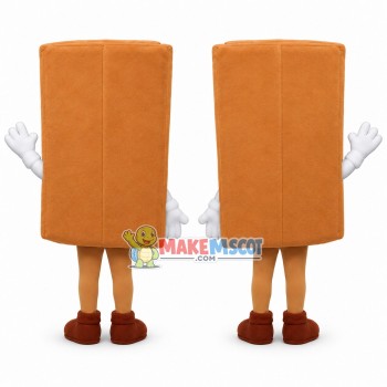 Piece of Jam Toast Cookie Mascot Costume Piece of Jam Toast Cookie Mascot Costume