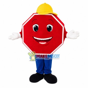 Red Stop Sign Mascot Costume