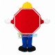 Red Stop Sign Mascot Costume Red Stop Sign Mascot Costume
