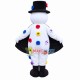 Snowman Full of Colored Flowers Mascot Costume Snowman Full of Colored Flowers Mascot Costume