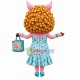 Curly-haired Pig Carrying Flowers Basket Mascot Costume Curly-haired Pig Carrying Flowers Basket Mascot Costume