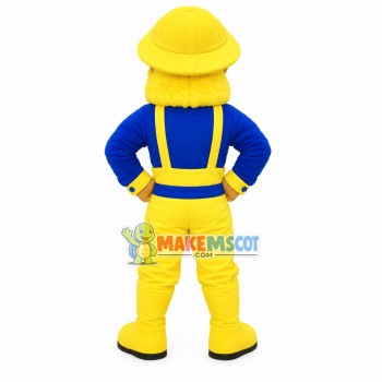 Old Foreign Man Wearing Fisherman Hat Mascot Costume Old Foreign Man Wearing Fisherman Hat Mascot Costume