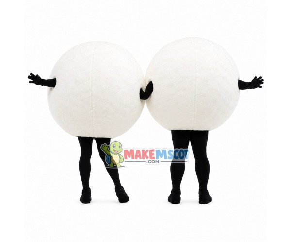 Pair of Number Balls Mascot Costume For Game Pair of Number Balls Mascot Costume For Game