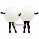 Pair of Number Balls Mascot Costume For Game Pair of Number Balls Mascot Costume For Game