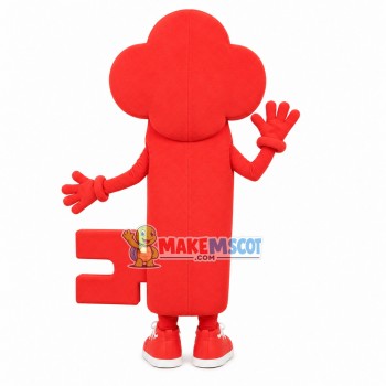 Laughing Red Clockwork Doll Mascot Costume