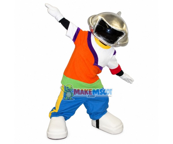 Sport Boy With Protective Helmet Mascot Costume Sport Boy With Protective Helmet Mascot Costume