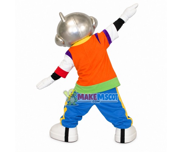 Sport Boy With Protective Helmet Mascot Costume Sport Boy With Protective Helmet Mascot Costume