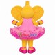 Bright Little Elephant In Lace Tutu Mascot Costume Bright Little Elephant In Lace Tutu Mascot Costume