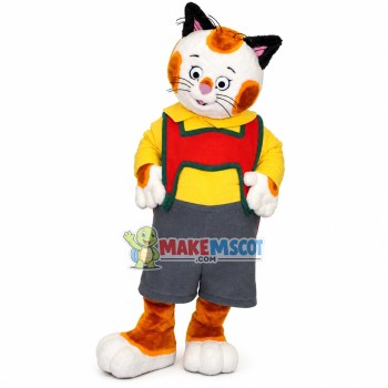 Adult Cute Orange Tabby Cat Mascot Costume Adult Cute Orange Tabby Cat Mascot Costume