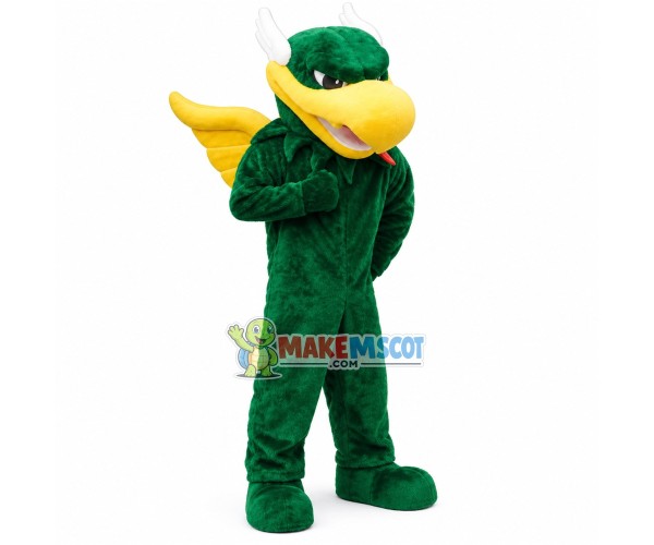 Green Goshawk With Short Wings Mascot Costume Green Goshawk With Short Wings Mascot Costume